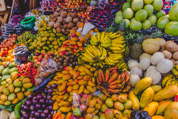 Fruits and Vegetables at Antigua Market in Guatemala