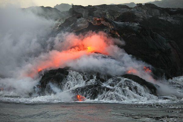 Volcanic eruption on Hawaii