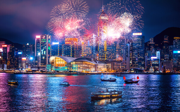 Hong Kong fireworks