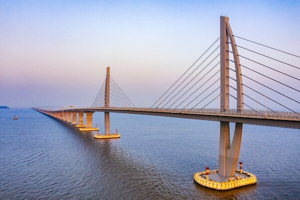 Zhuhai Bridge in Hong Kong