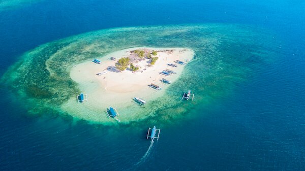 Gili Kedis island aerial