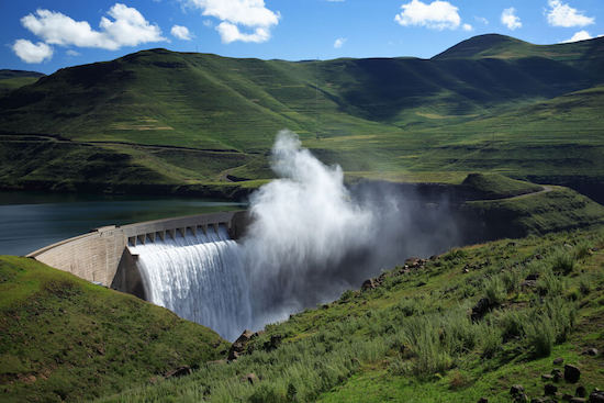 Katse Dam in Lesotho