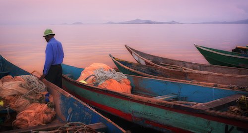 Lake Victoria in Kenya - fisherman