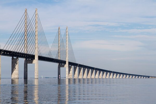 Öresund Bridge between Copenhagen and Malmö