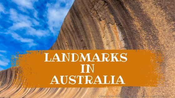 landmarks in australia wave rock
