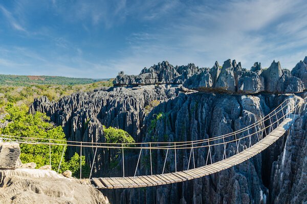 Tsingy in Bemaraha National Park in Madagascar