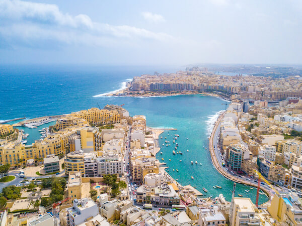 Spinola Bay between St Julian's and Sliema