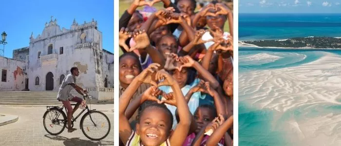 Colonial towns, young population and splendid beaches Mozambique Facts: Colonial towns, young population and splendid beaches - Kids World Travel Guide - images from shutterstock
