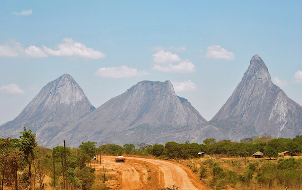 Mountain landscape in Northern Mozambique