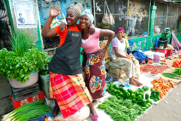 Mozambican market stall