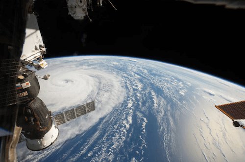 Image from space Super Typhoon Noru