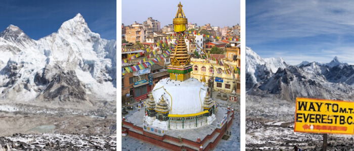 Nepal facts header: Kathmandu - Mount Everest
