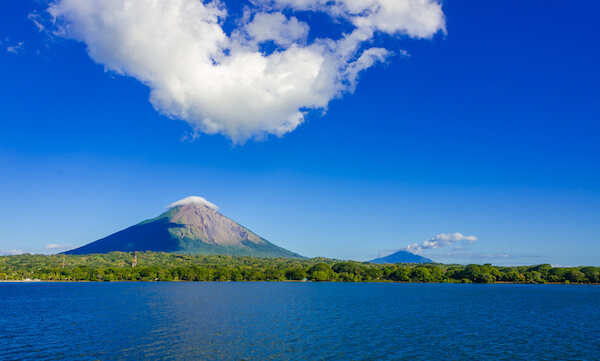 Lake Nicaragua with Isla de Ometepe