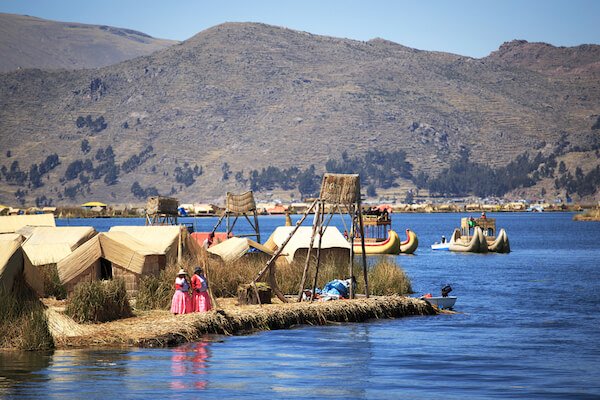 Titicacasjön i Peru