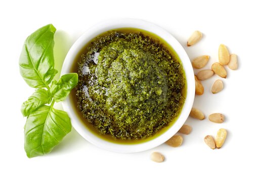 Italian Pesto, Pine nuts and Basil leaf