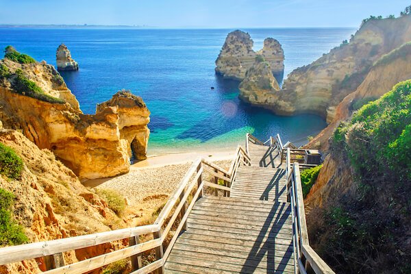 Praia do Camilo Beach near Lagos/Algarve in Portugal