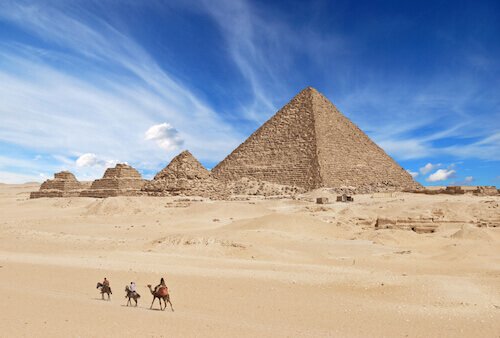 Pyramids of Giza in Egypt