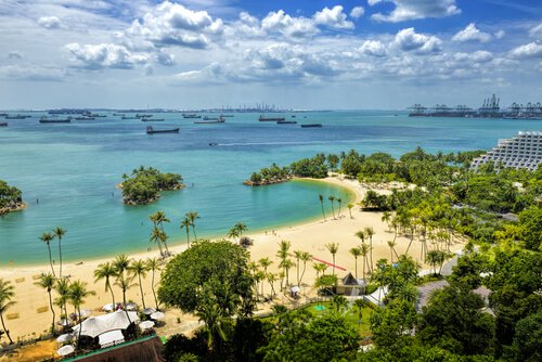 Sentosa Beach Singapore