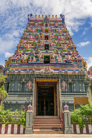 Hindu temple in Victoria/ Seychelles