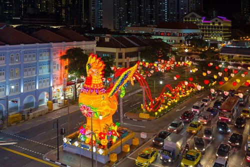 Singapore New Years festival - rooster