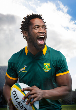 Siya Kolisi, former captain of the South African national rugby team 'The Springboks' - image by Danie Nel Photography/shutterstock.com