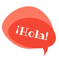 Hola- Hello in Spanish