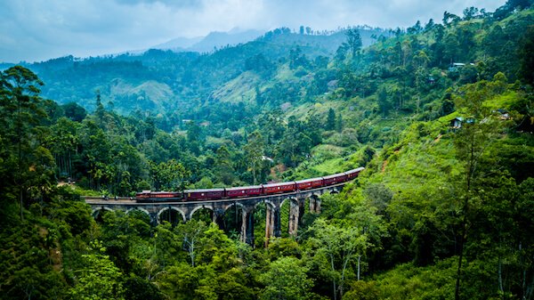 Nine Arches Bridge in Sri Lanka