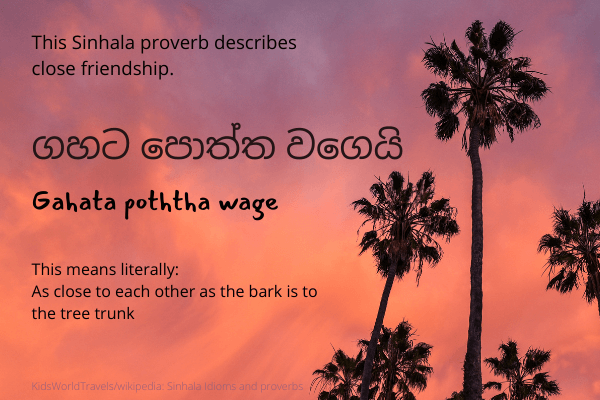 Sinhala proverb
