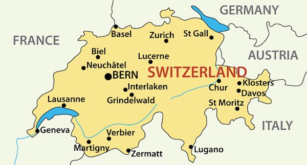 Switzerland map