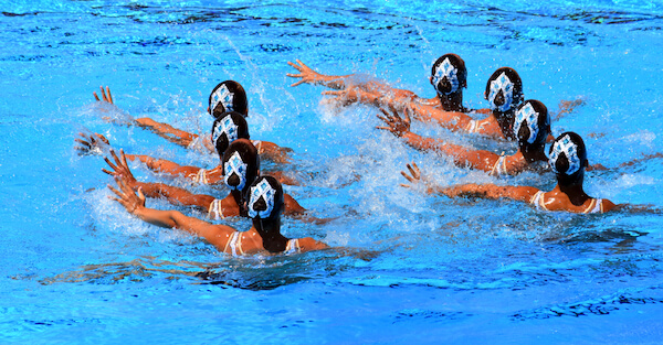 Synchronised swimming