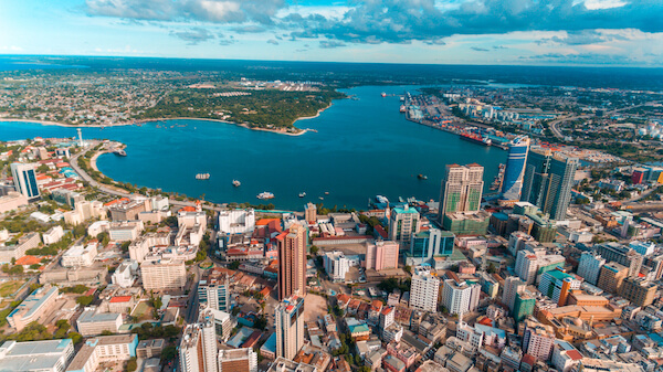 Dar Es Salaam aerial