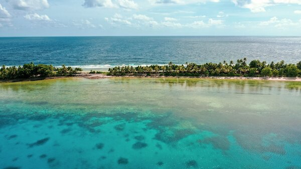 Lowlying islands of Tuvalu