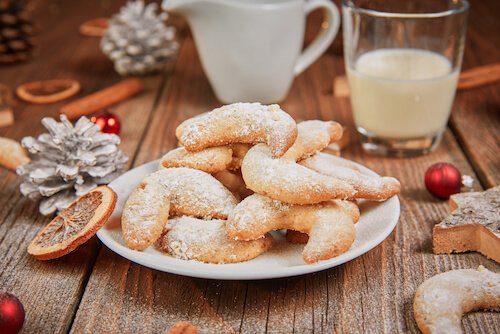 Austrian Christmas food - Vanillekipferl