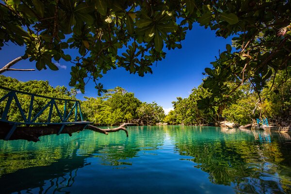 Vanuatu blue lagoon