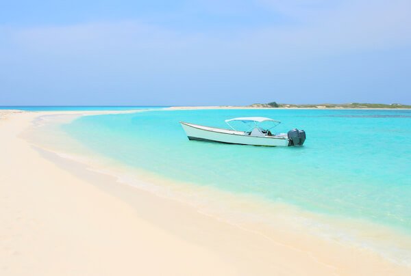 Los Roques beach in Venezuela