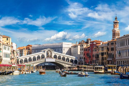 Rialto Bridge in Venice Italy