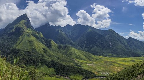 Fan si pan mountain in Vietnam