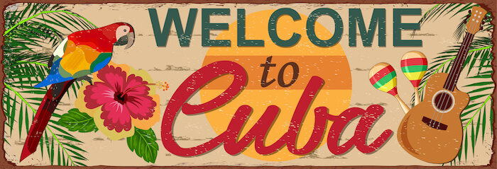 Welcome to Cuba - image by shutter stock