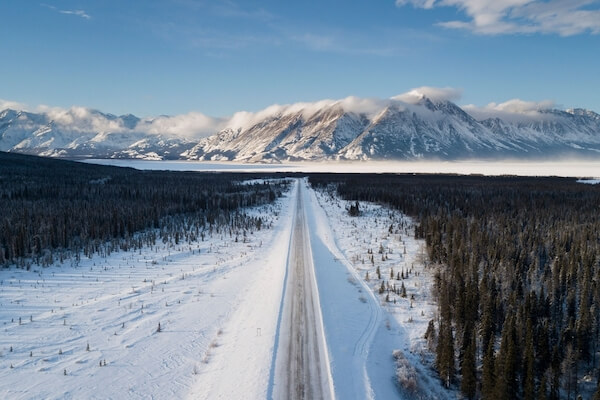 canada yukon snow